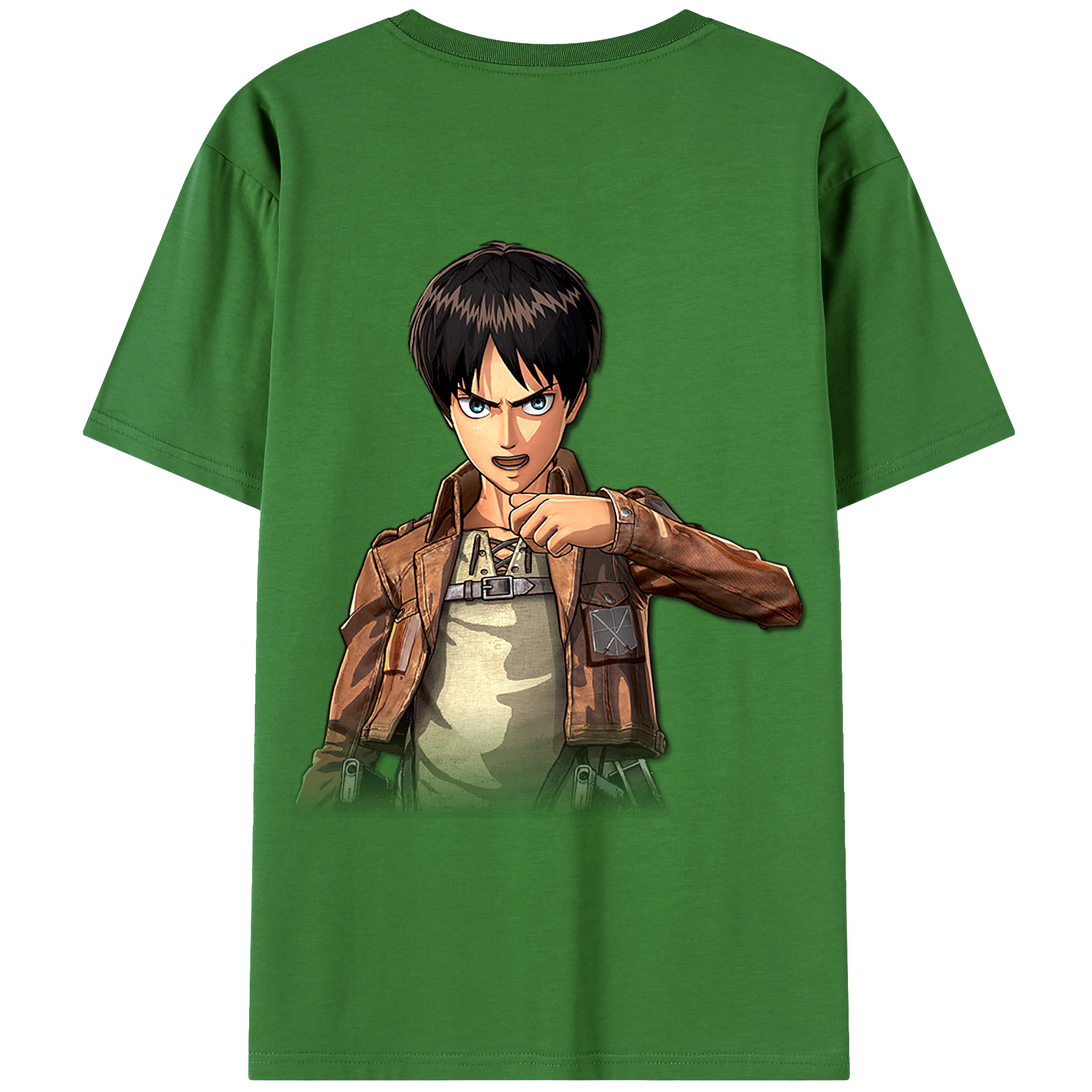 （画像用） 進撃の巨人 エレン･イェーガー Attack on Titan Eren Jäger レディース半袖Tシャツ(バックプリント)